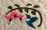 Hummingbird and Fuchsia