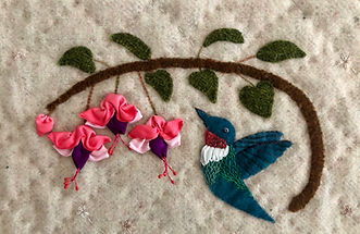 Hummingbird and Fuchsia