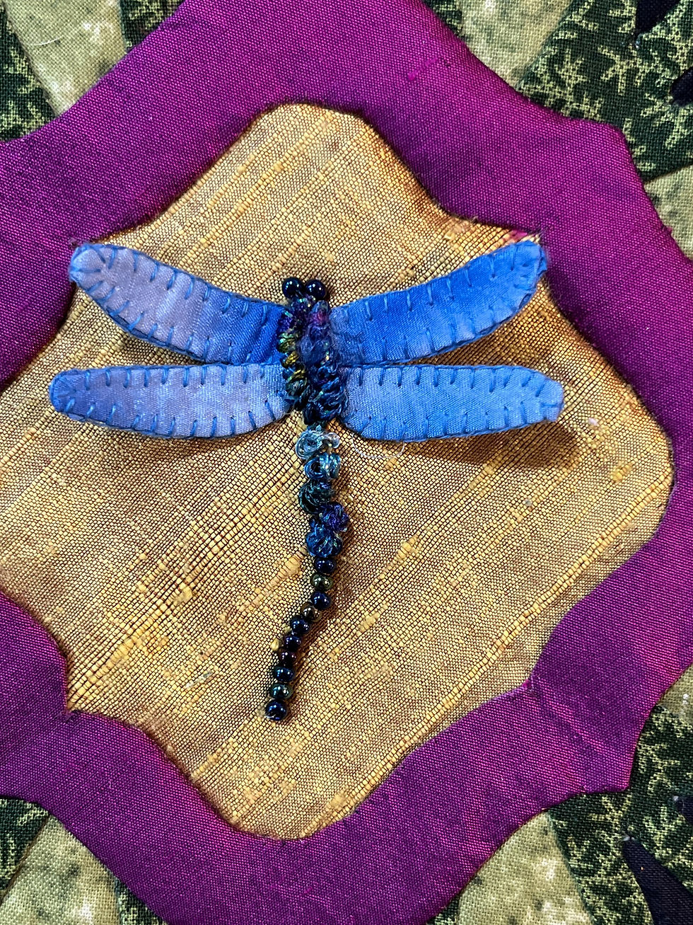 Thumbnail: Woodland Reverie—Dragonfly Digital Pattern