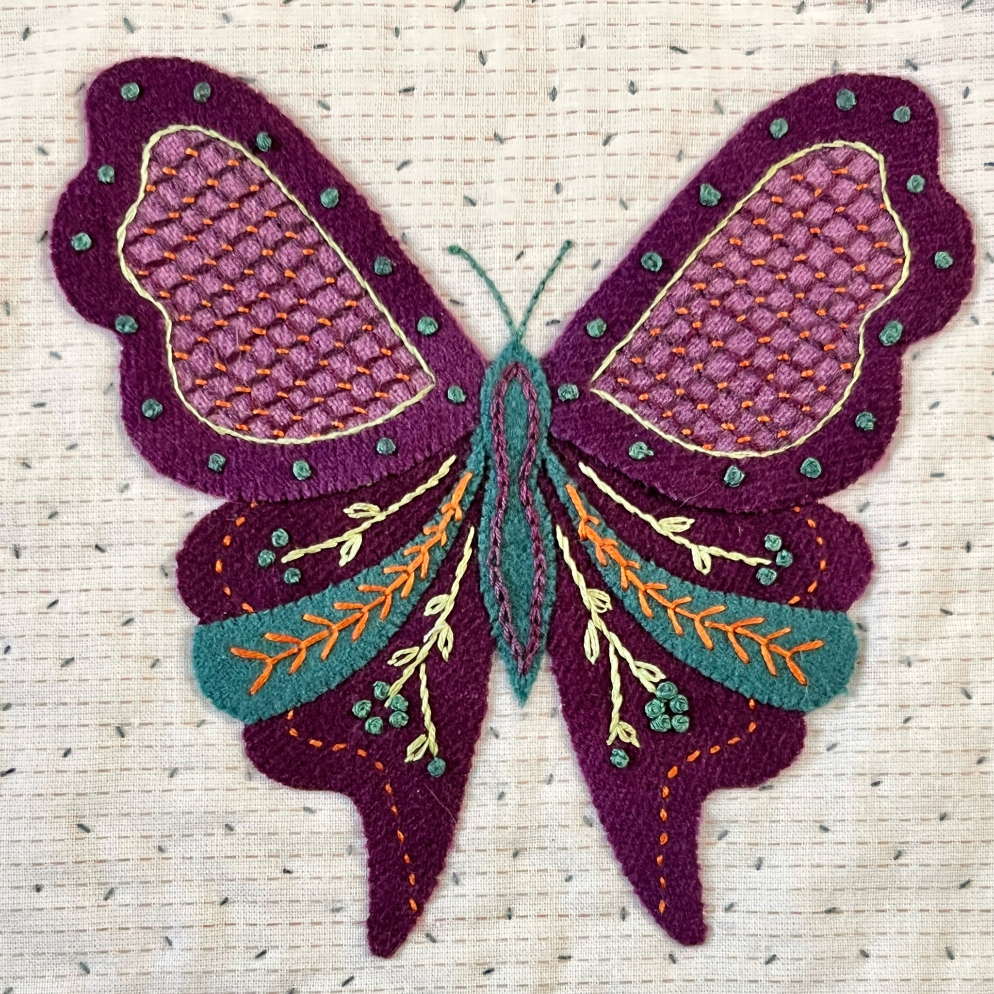Flutterby Butterfly Printed Pattern