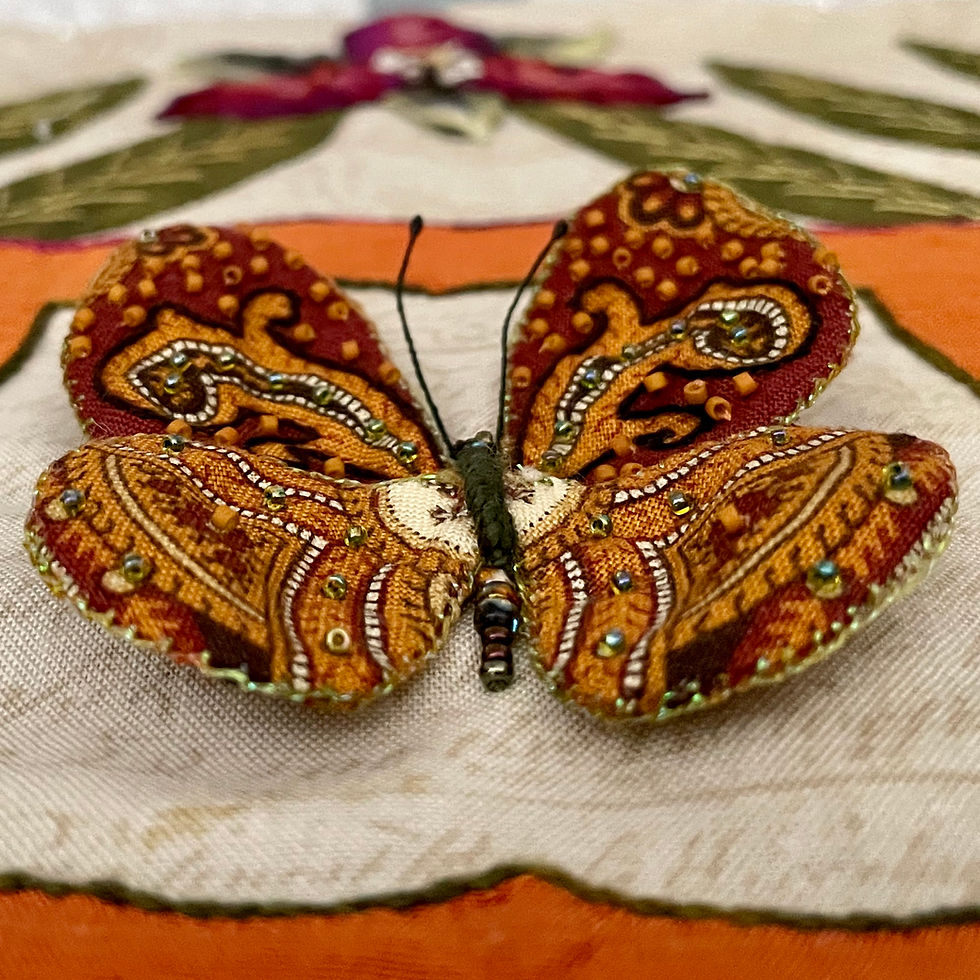 Thumbnail: Woodland Reverie—Butterfly and Trillium Pattern and Kit