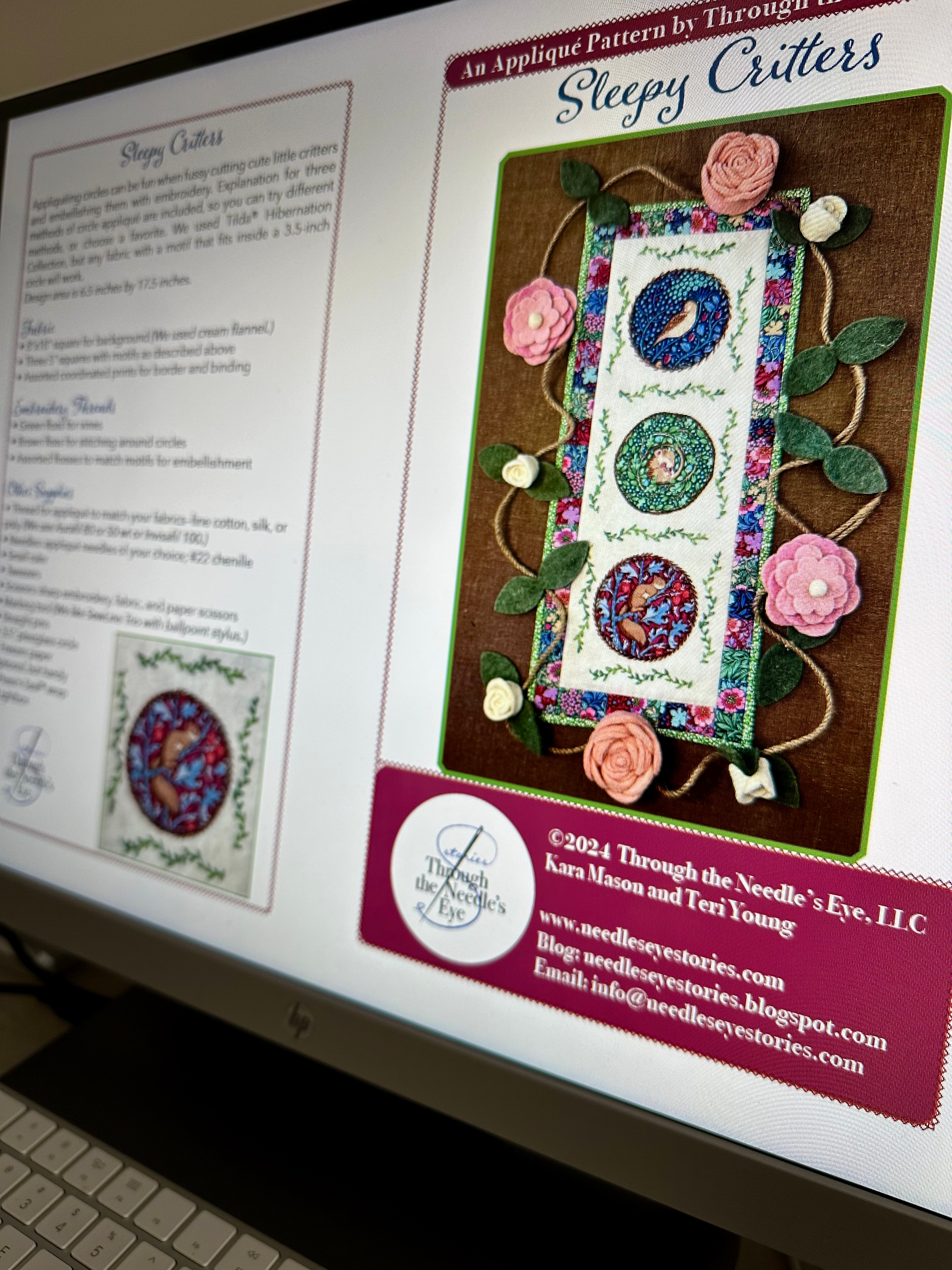 Sleepy Critters Digital Pattern