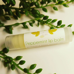 Peppermint lip balm