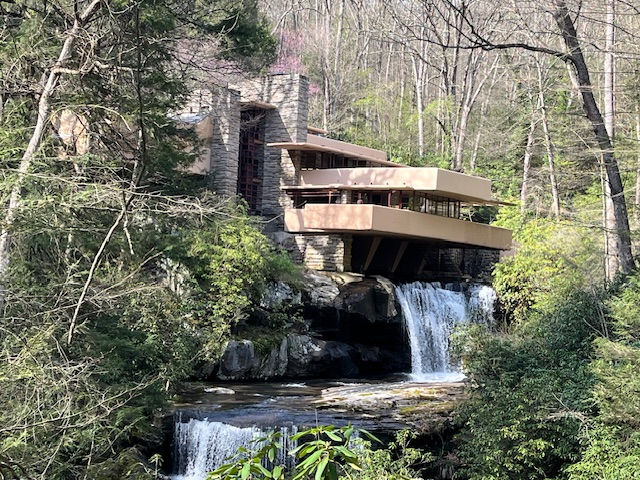 The iconic view of Fallingwater. Photo by Heidi Schlag