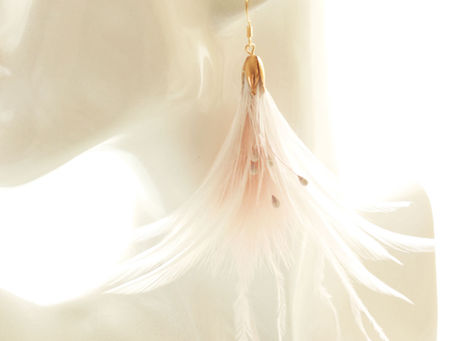 Boucles d'oreilles plumes