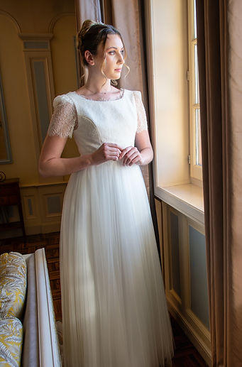 robe de mariée sur-mesure Chantilly, Oise