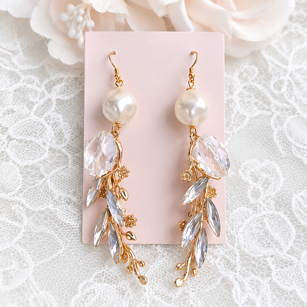 Thumbnail: boucles d'oreilles mariage bohème