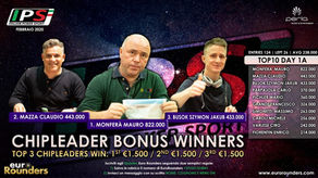 Monferà vola al Day1A IPS Febbraio 2020. Mazza e Bojok alle calcagna.