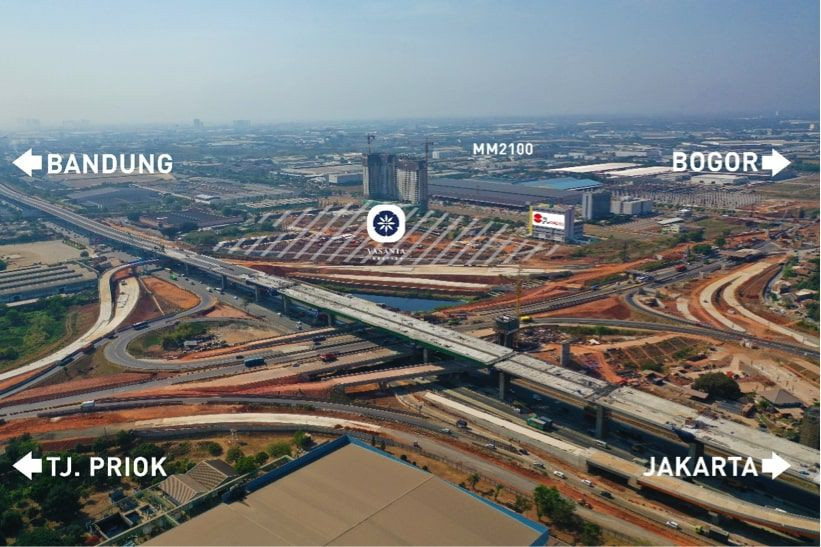 Lokasi Strategis Tepat di Persimpangan Toll JORR II