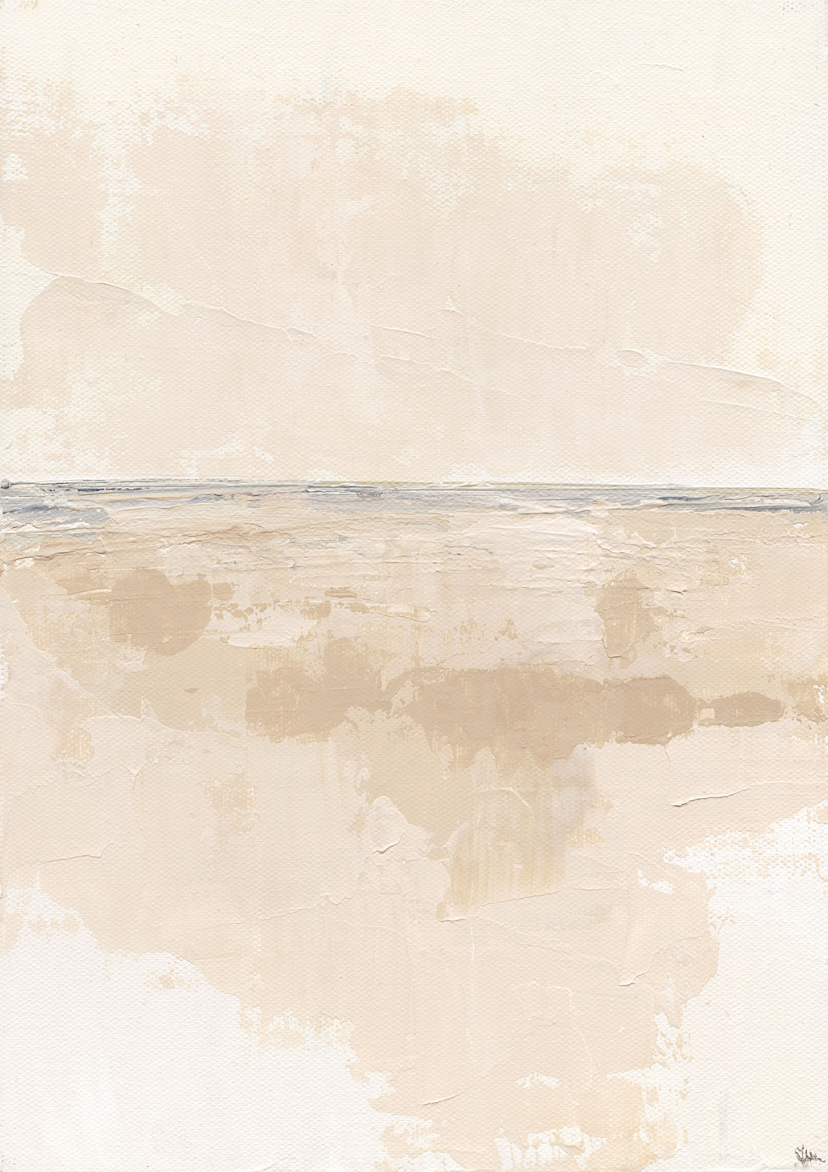 Low Shore, textured neutral seascape