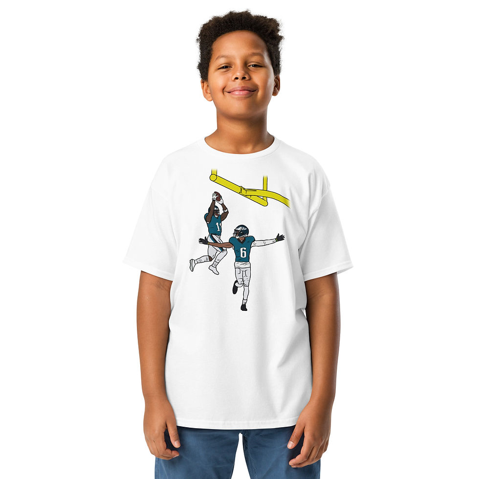 Thumbnail: Youth T-Shirt AJ Brown and DeVonta Smith Lob Tee Kids Sizes
