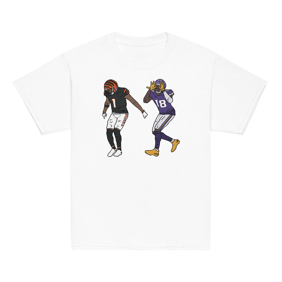 Thumbnail: Youth T-Shirt Ja'Marr Chase and Justin Jefferson Griddy Tee Kids Sizes