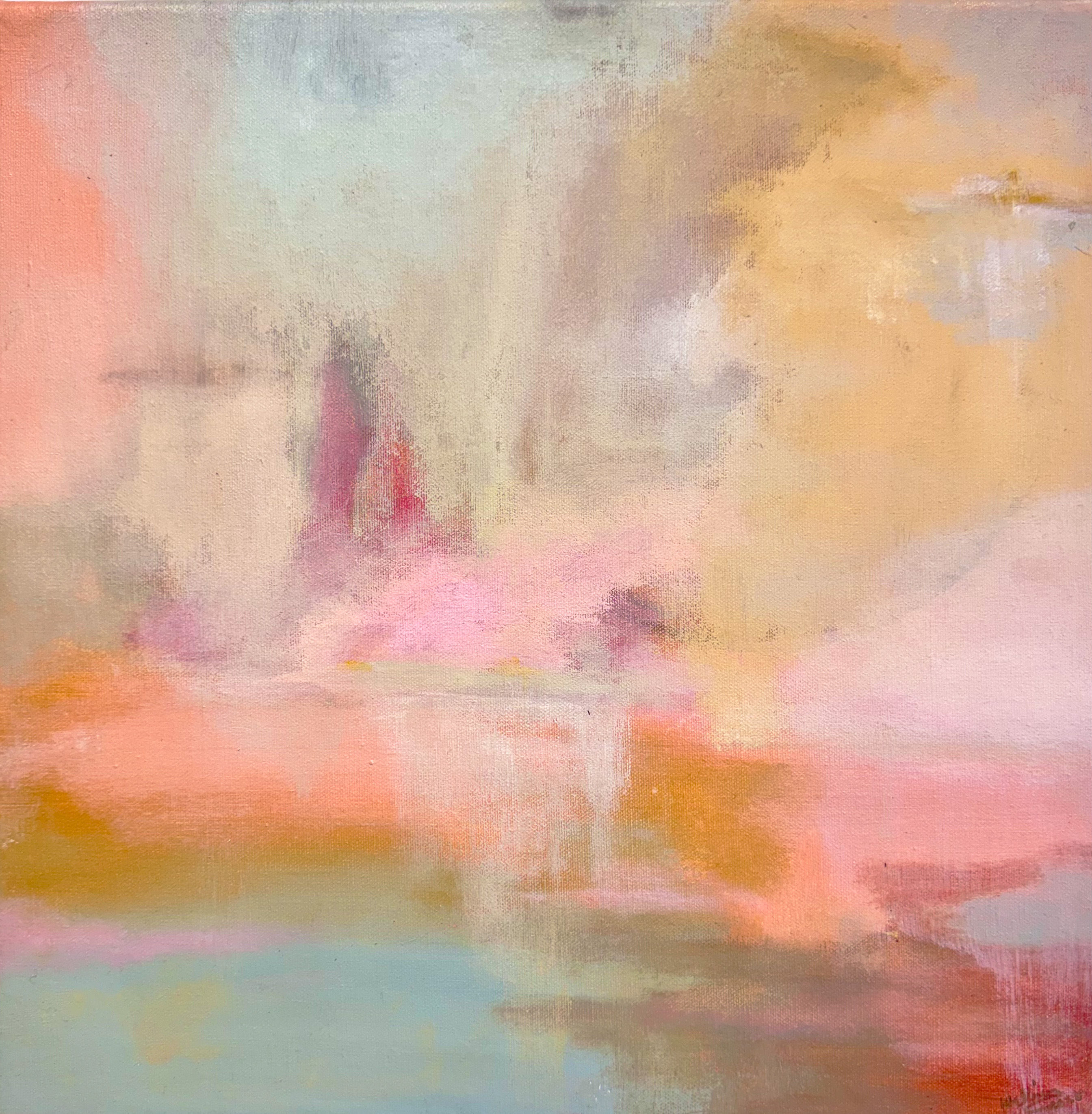 Abstract colourful Acrylic painting named Still Somewhere main picture