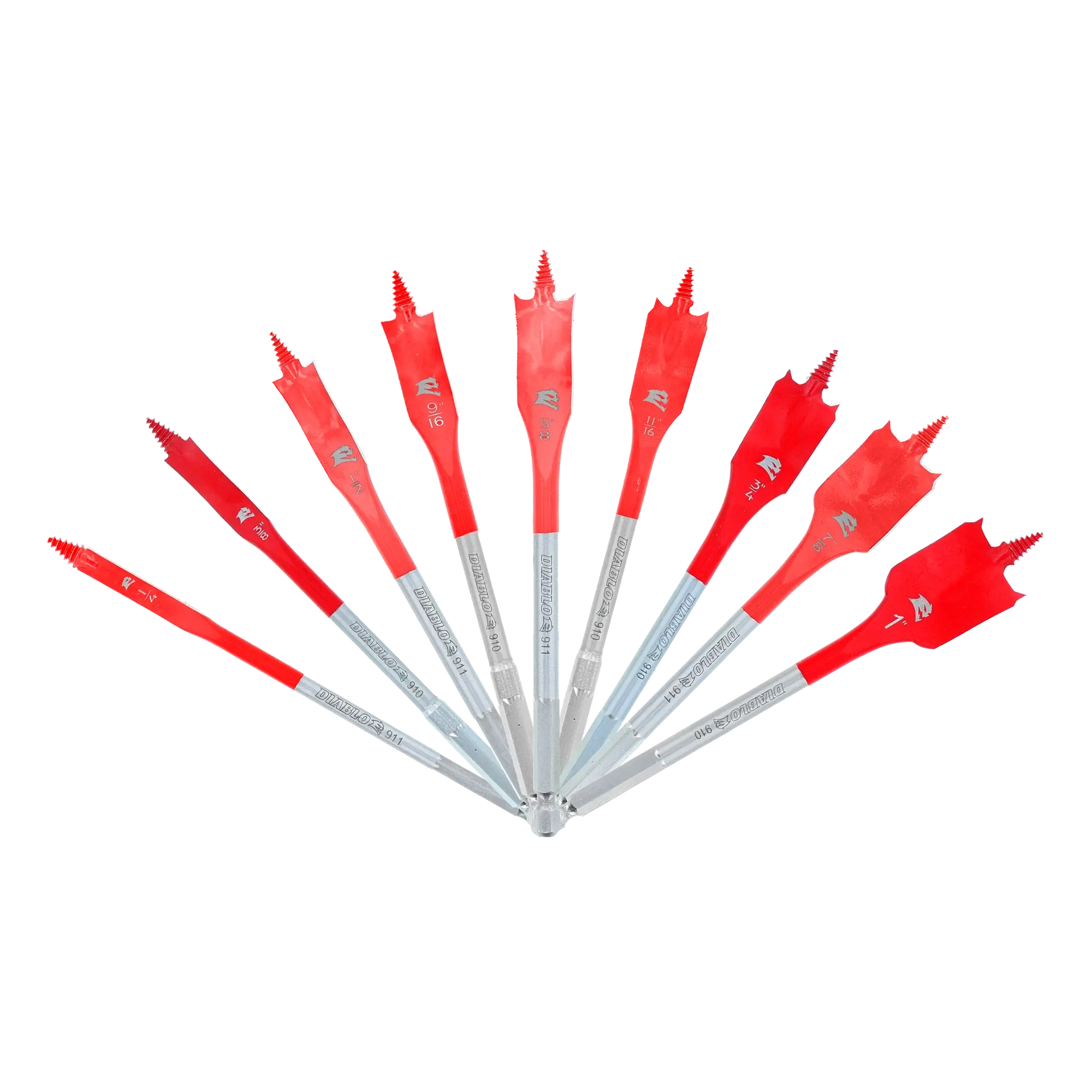 Diablo SPEEDemon 9 Piece Spade Bit Set