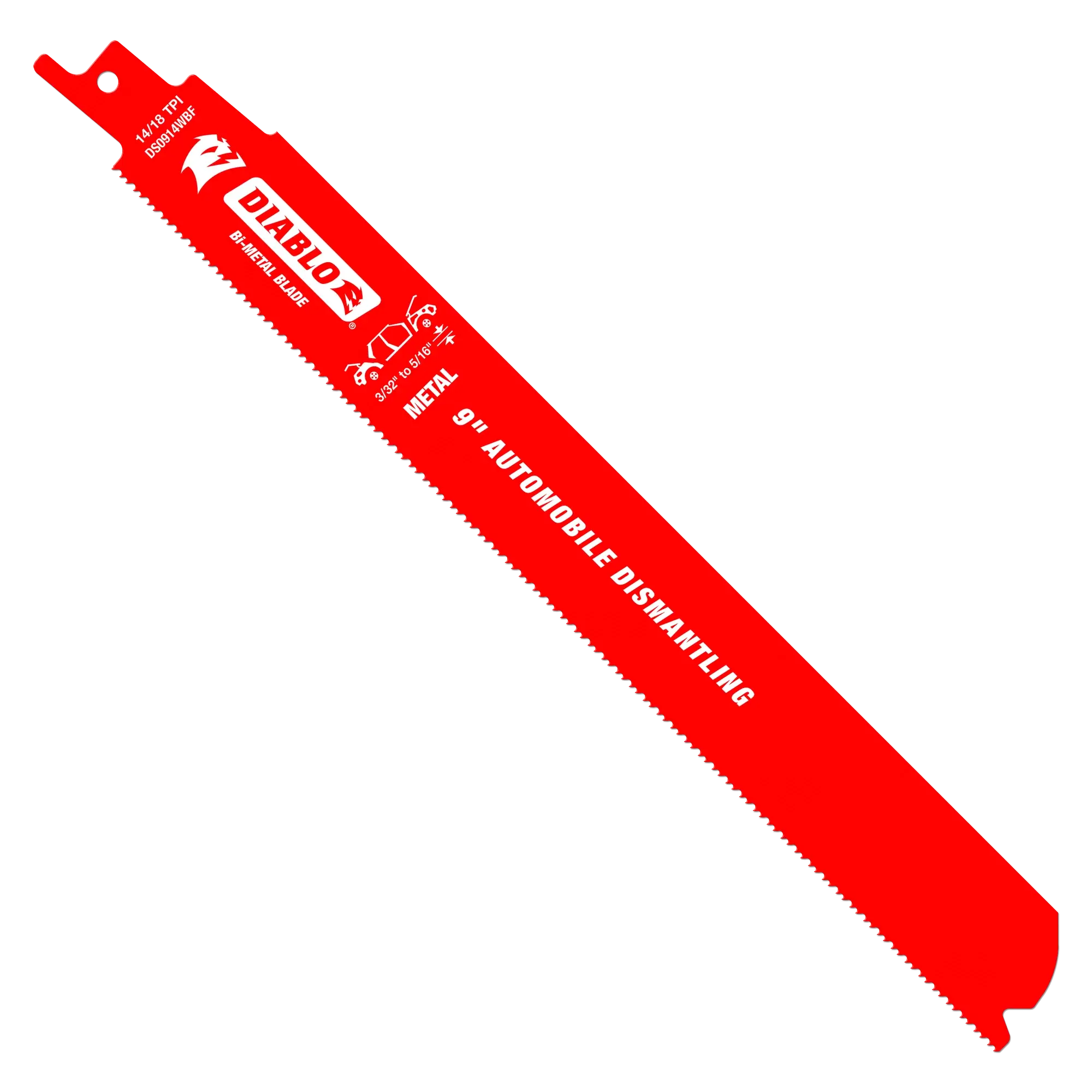 Diablo 9 inch Bi-Metal Reciprocating Blade for Auto-Dismantling