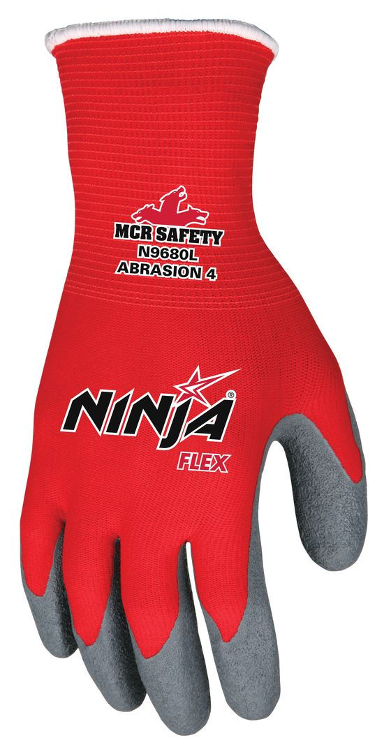 Thumbnail: Ninja® Flex Work Gloves - 15 Gauge Red Nylon Shell