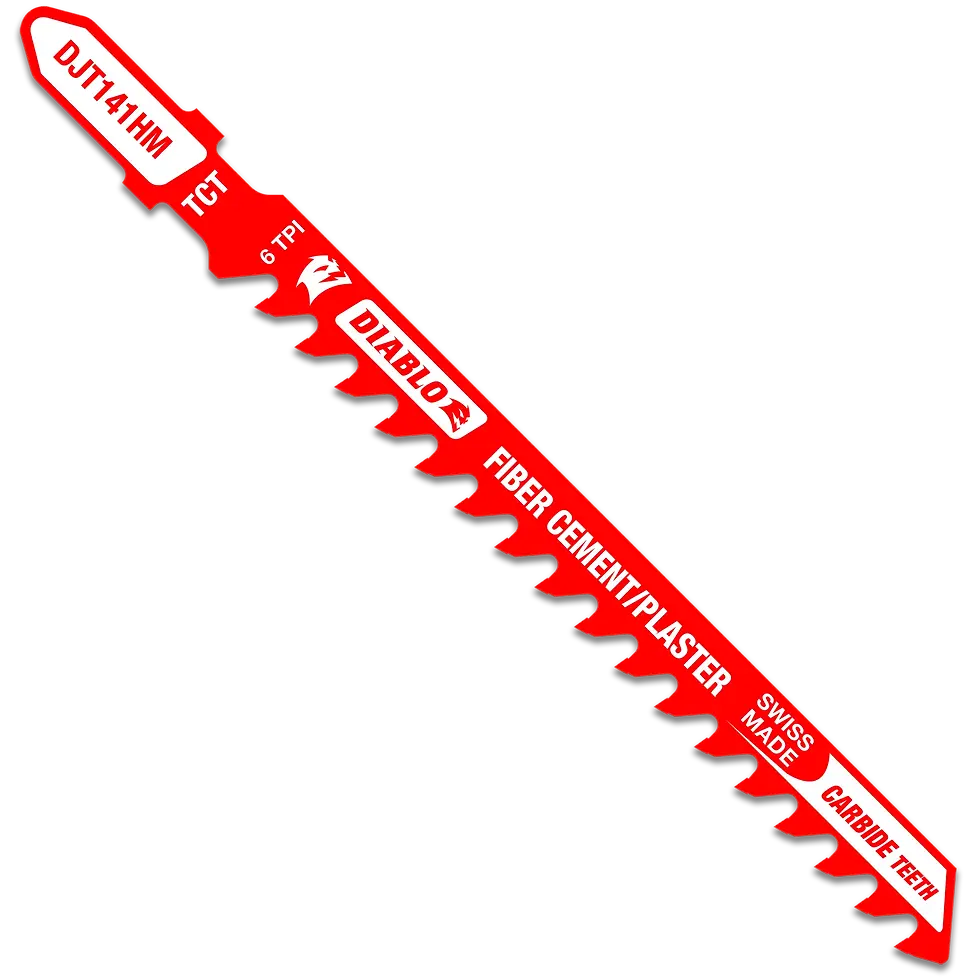 Diablo 4 inch 6 TPI Carbide T-Shank Jig Saw Blade for Fiber Cement & Plaster