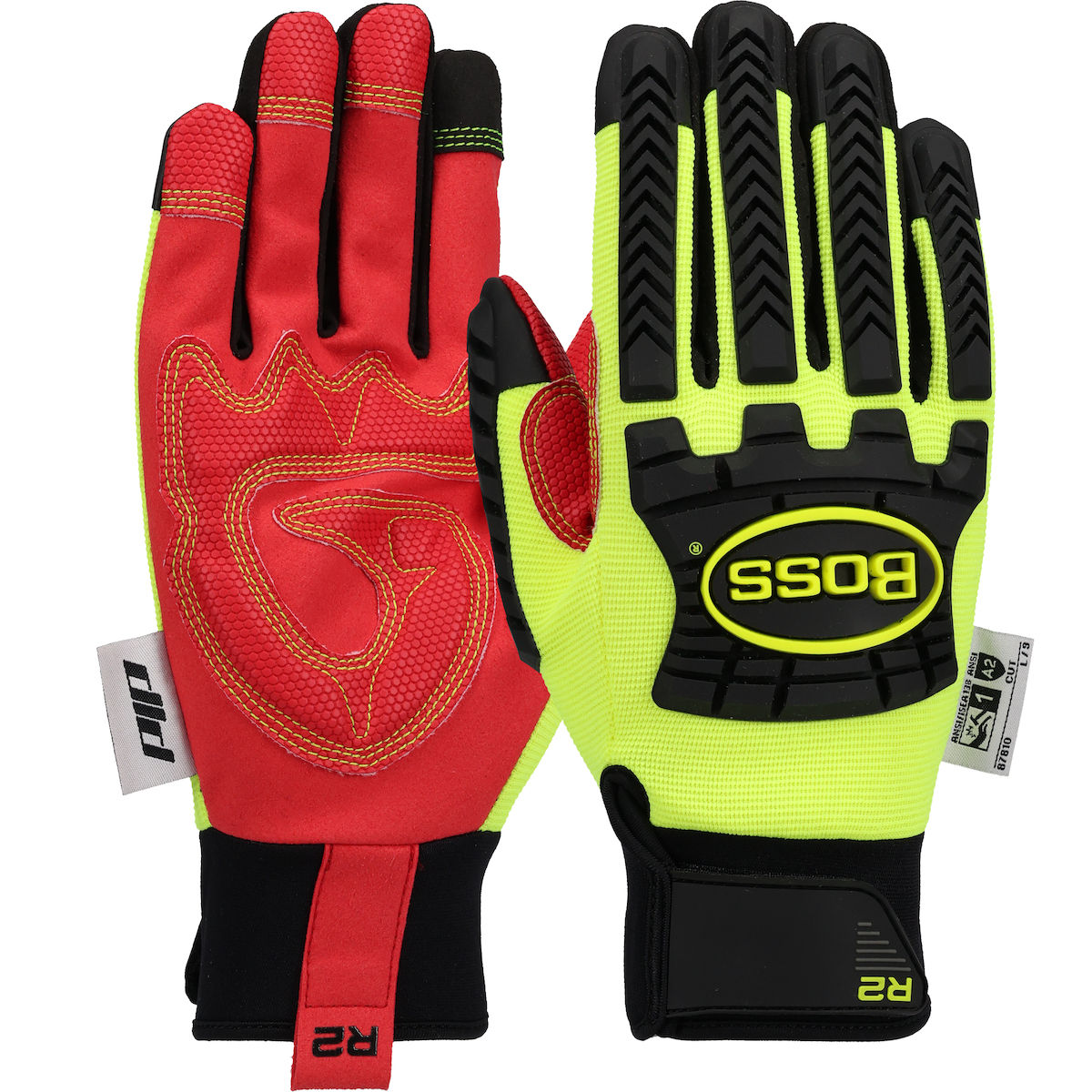 Boss® R2™ Safety Rigger Synthetic Leather Double Palm with Silicone Grip