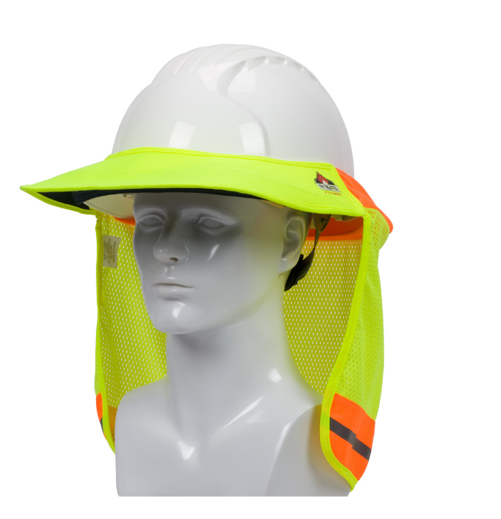 PIP EZ-Cool® FR Treated Hi-Vis Hard Hat Visor and Neck Shade