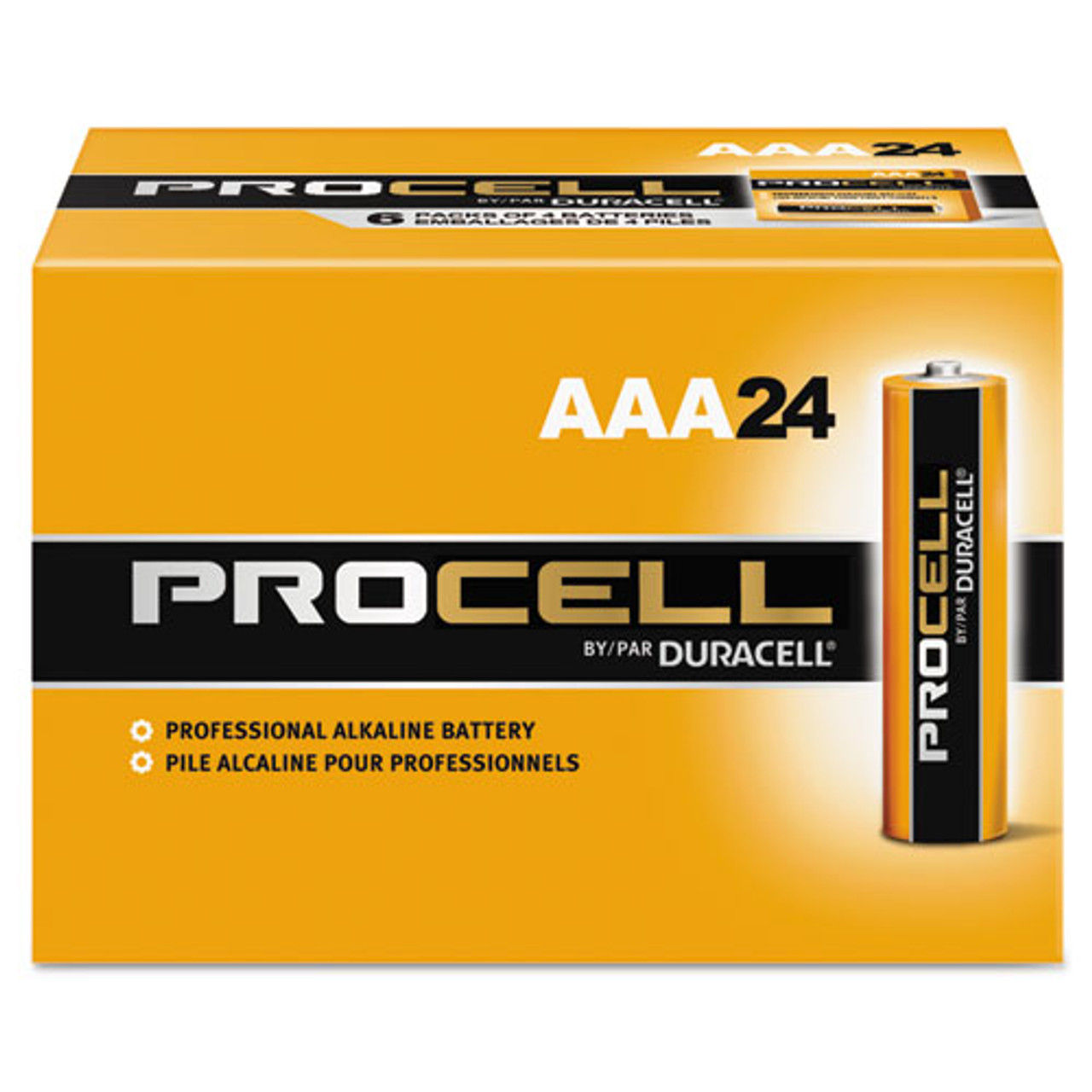 Duracell Procell AAA Batteries, 24 Boxes of 6