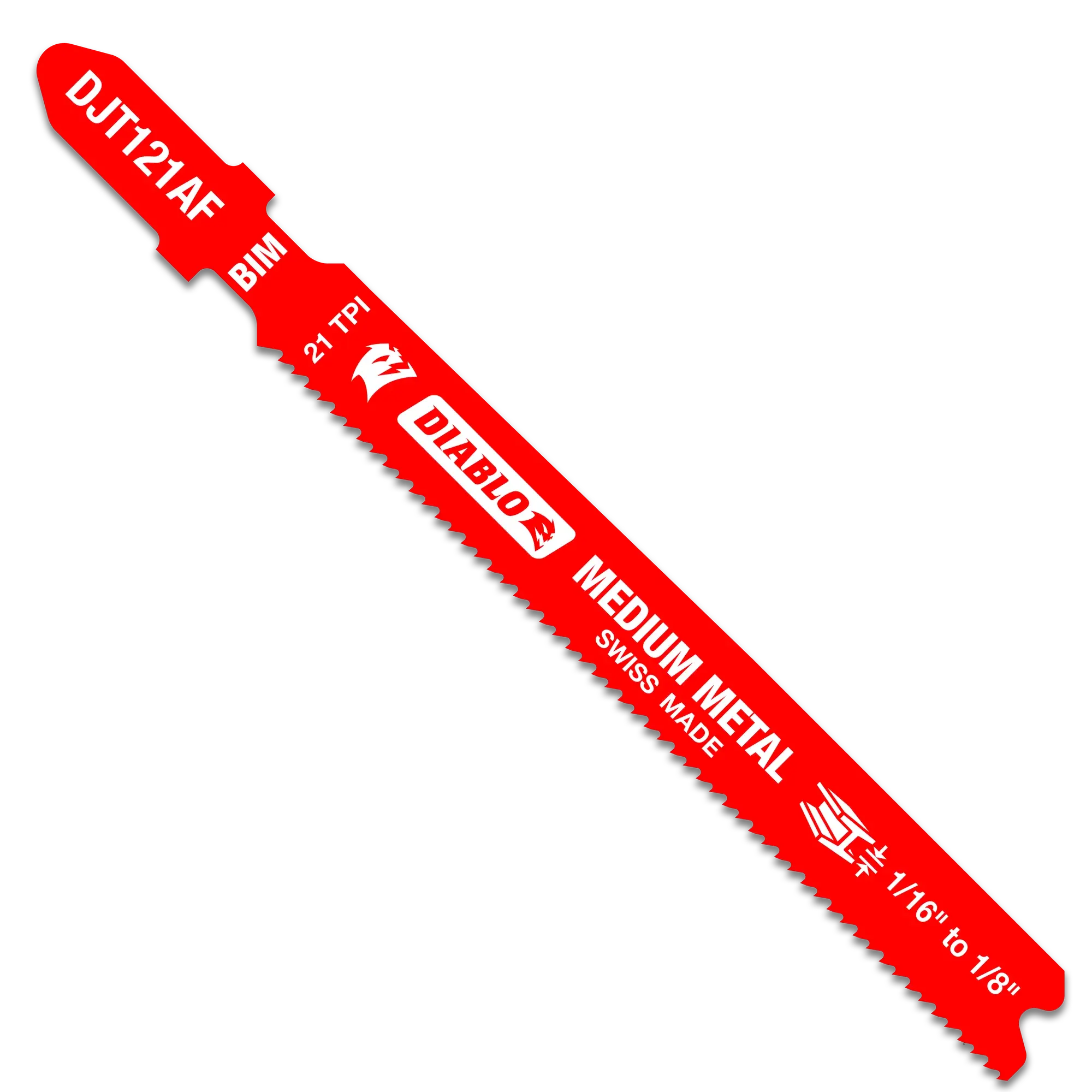 Diablo 3-5/8 inch 21 TPI Bi-Metal T-Shank Jig Saw Blades for Medium Metal