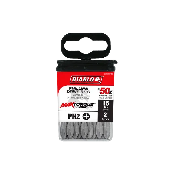 Thumbnail: Diablo 2 inch #2 Phillips Drive Bit