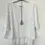 Thumbnail: ONE SIZE 8 - 20 WHITE ITALIAN LAYERED TOP WITH NECKLACE