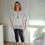 Thumbnail: ONE SIZE 8 - 20 LIGHT GREY  ITALIAN LAYERED TOP WITH NECKLACE