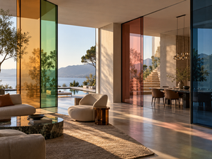 Vidrios de color: cómo integrarlos en arquitectura e interiores