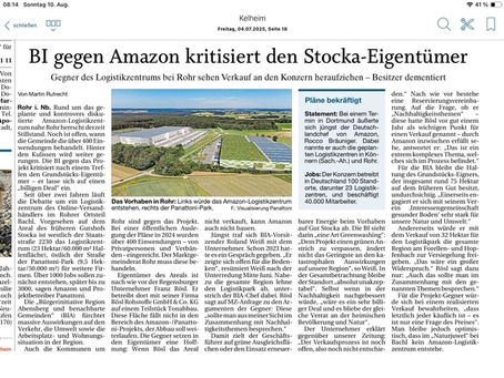 Aktueller Stand der Verkaufsverhandlungen.
