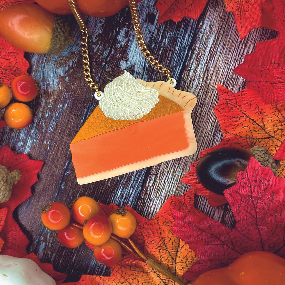 Pumpkin Pie Necklace