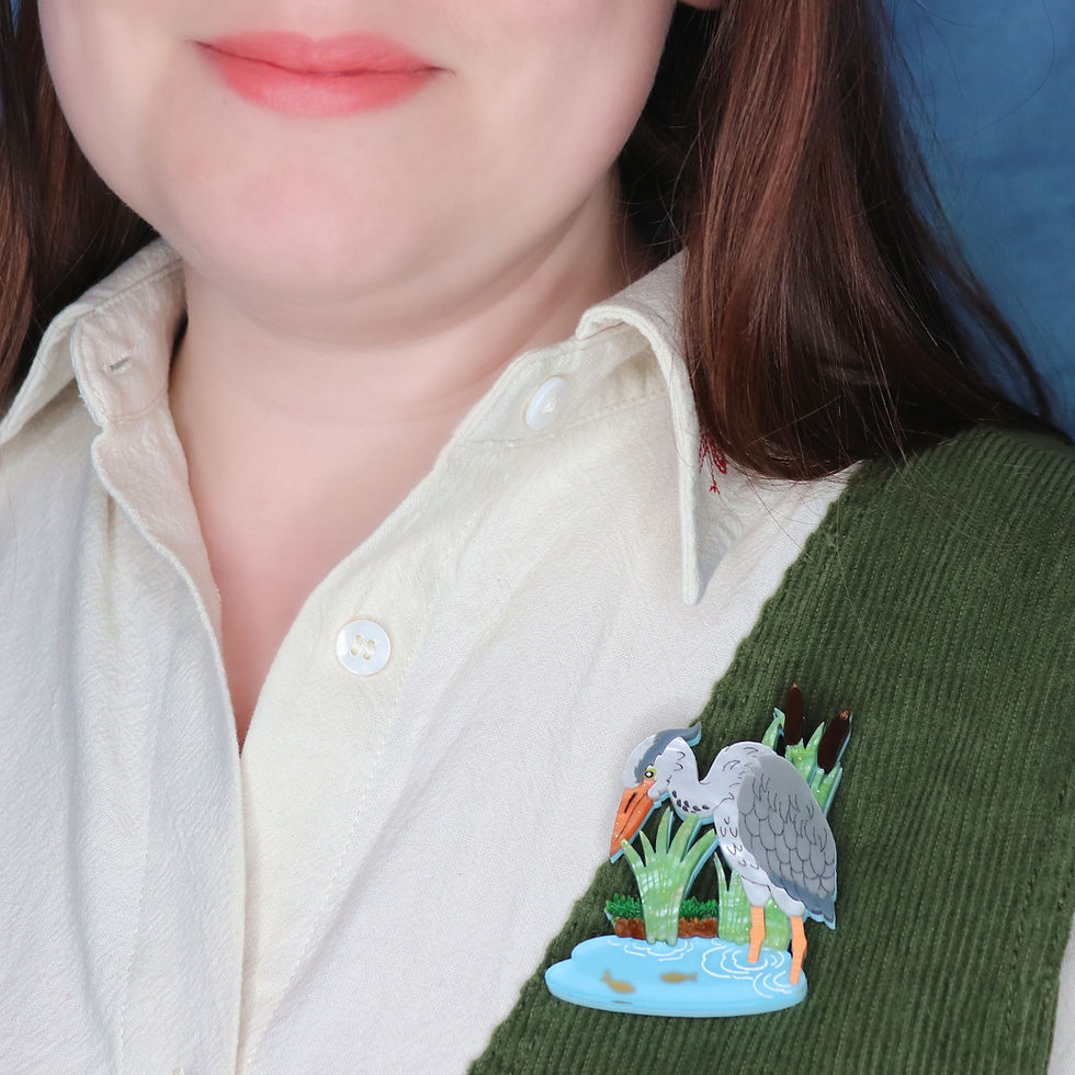 Miniatura: Heron Brooch