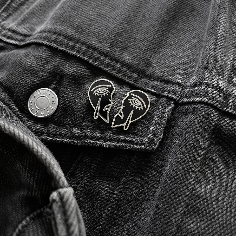 Crying Heart Pin Set