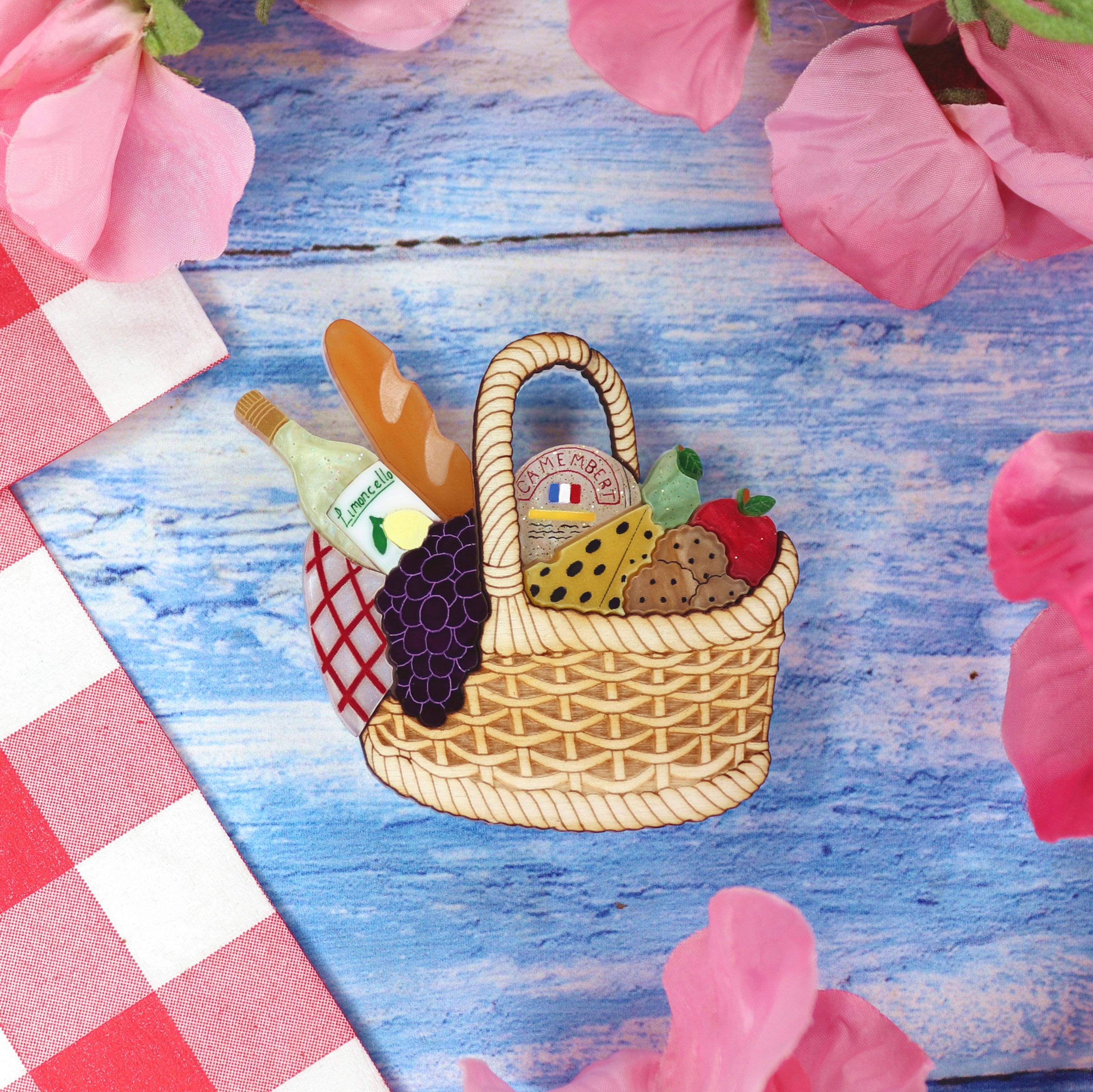 Picnic Basket Brooch/Necklace