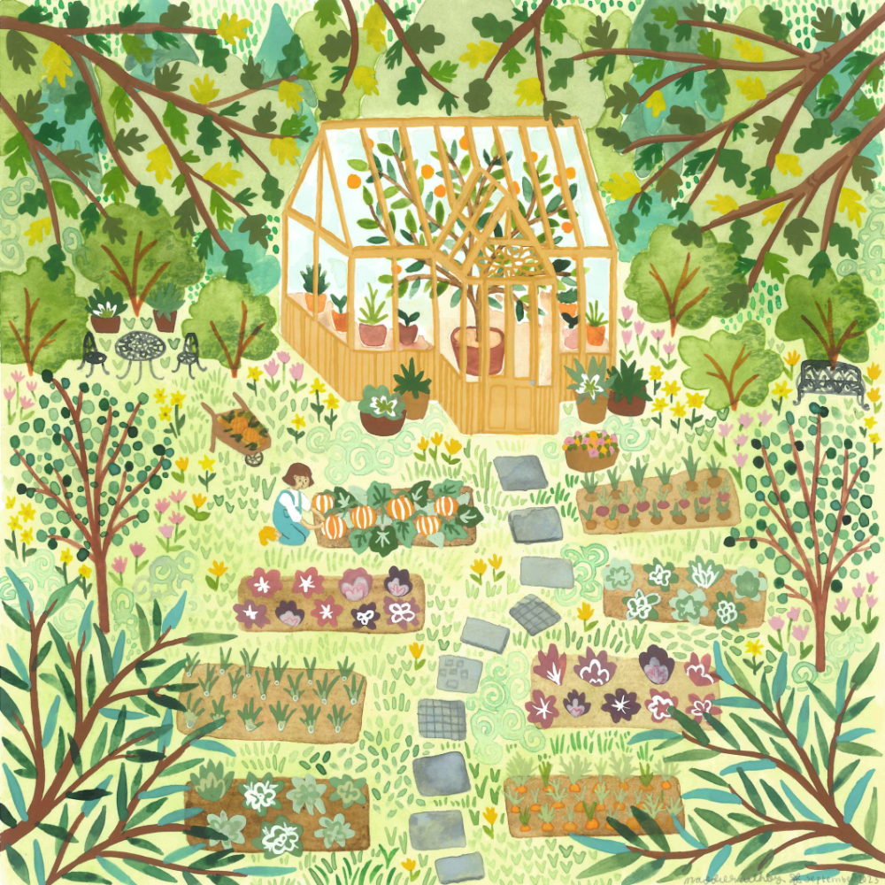 Summer Greenhouse Print