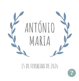 Vela de Batismo personalizada cor azul