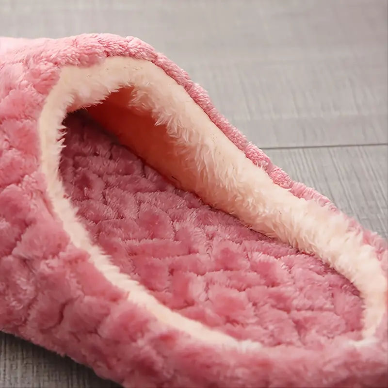 Thumbnail: Unisex Fluffy Home Slippers Soft Lightweight Anti Slip Comfortable Indoor Slides