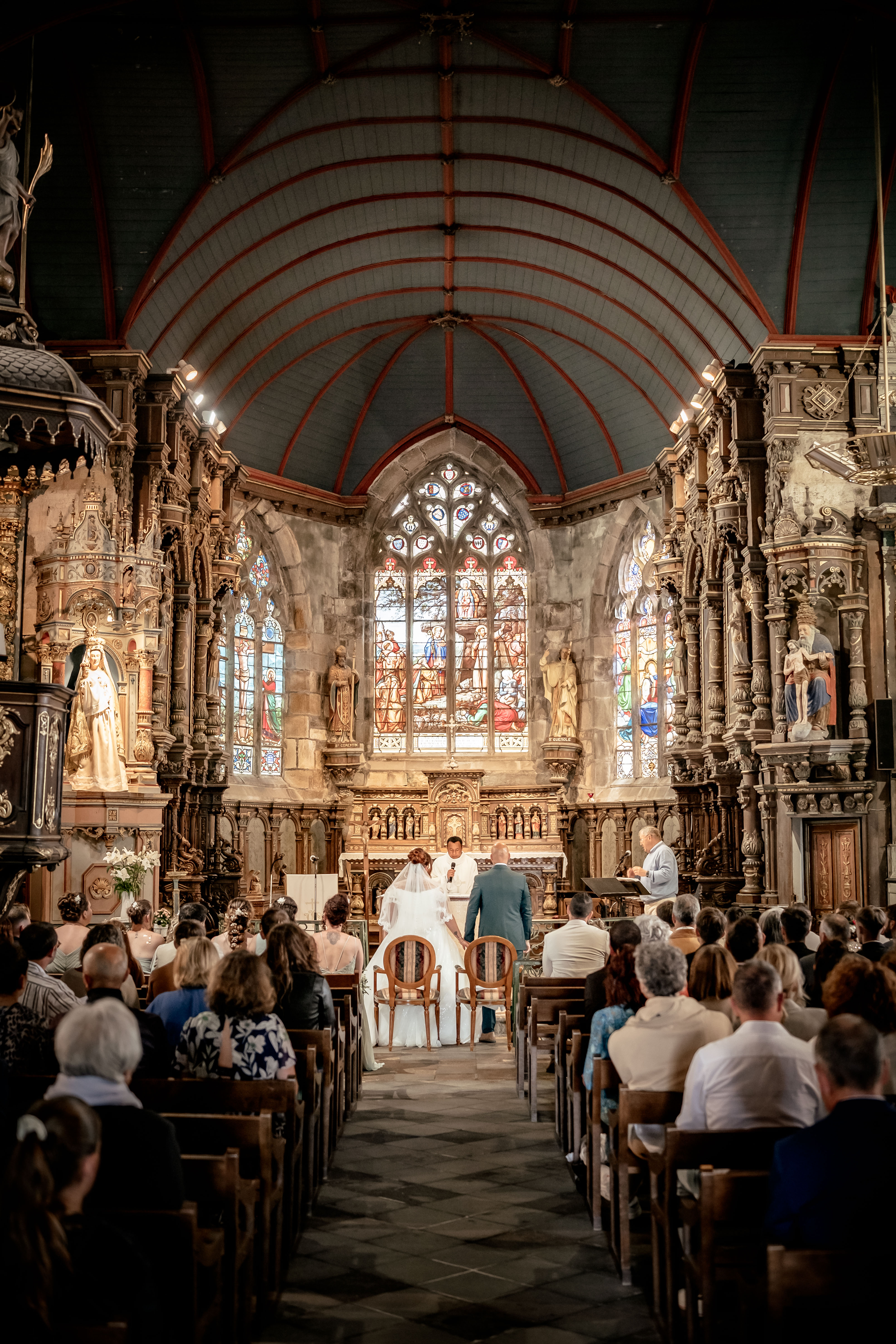 Photographie de cérémonie de mariage dans le Finistère
