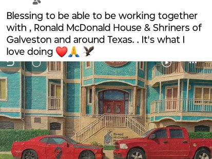 Loving Ronald McDonald House and Shriners.