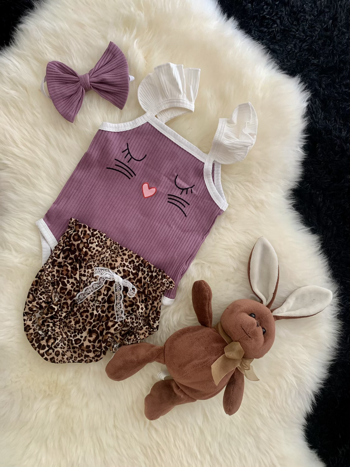 Pastel Bunny and Animal print set 