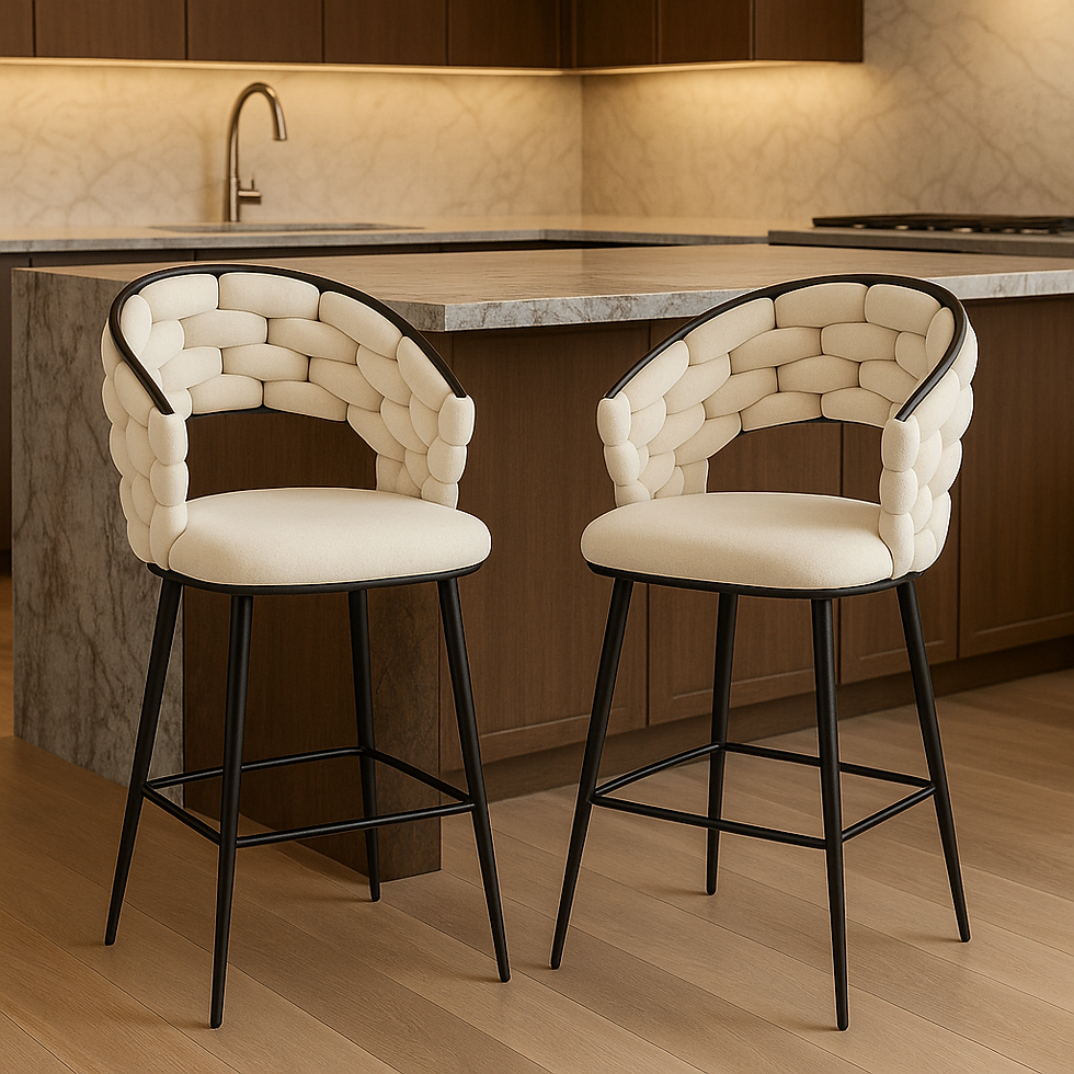 Thumbnail: Pluto Velvet Barstool Set of 2