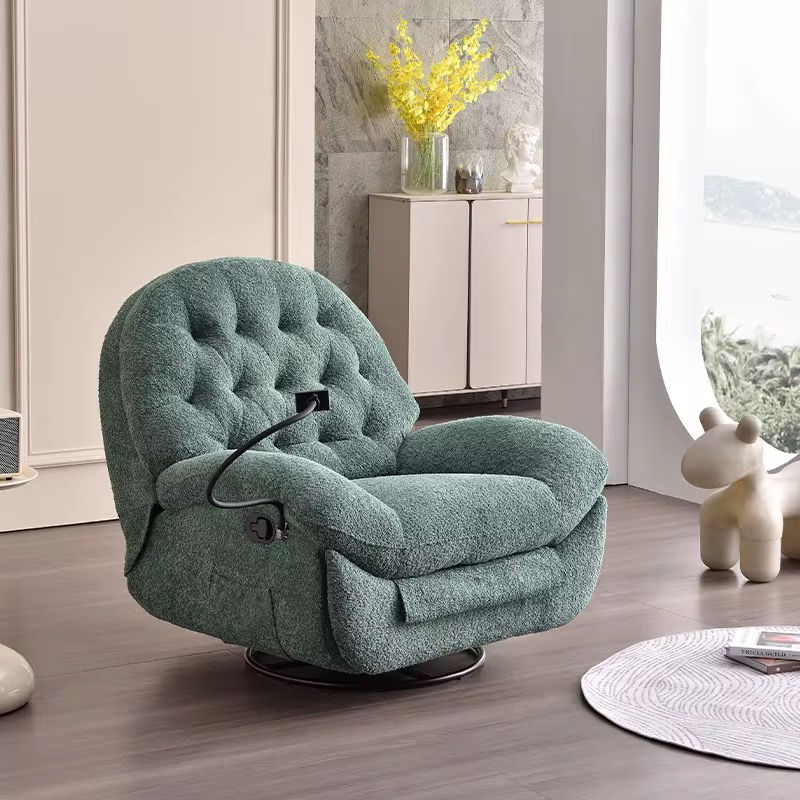 Green Fluff Leisure Chair