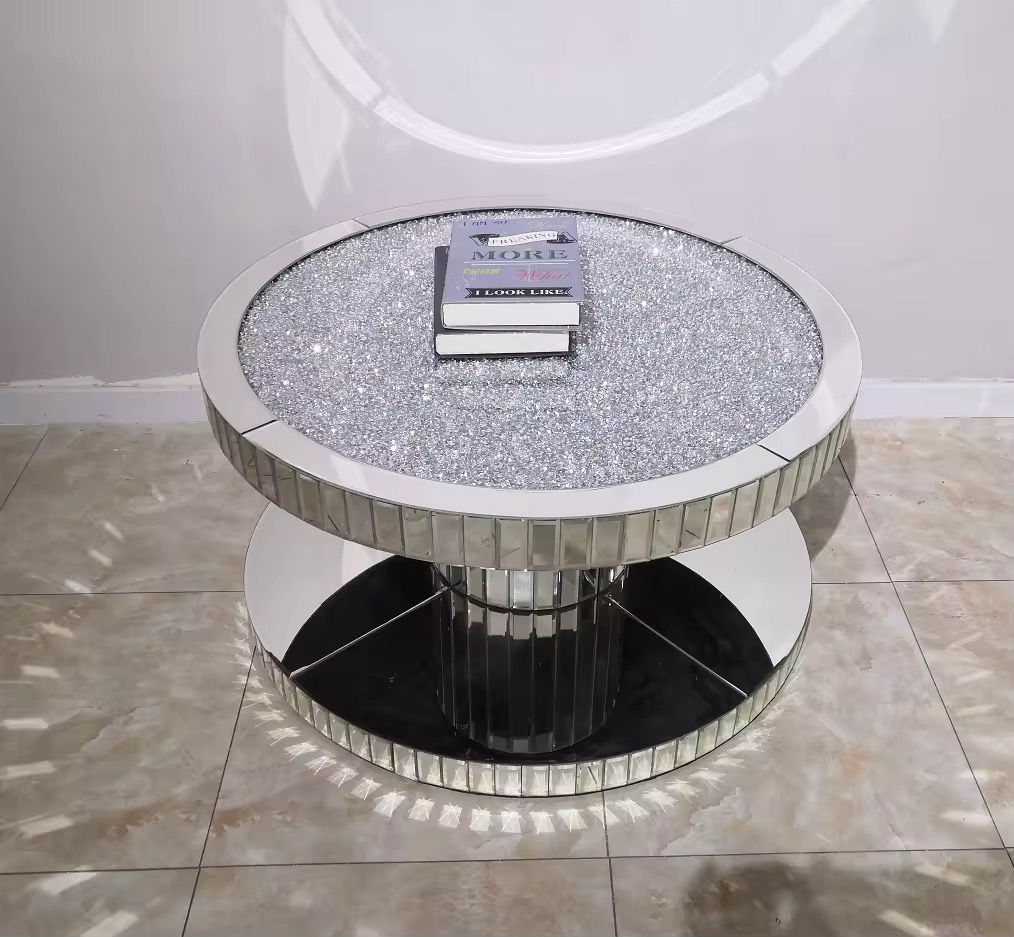 Kato Crushed Diamond Coffee Table - Silver