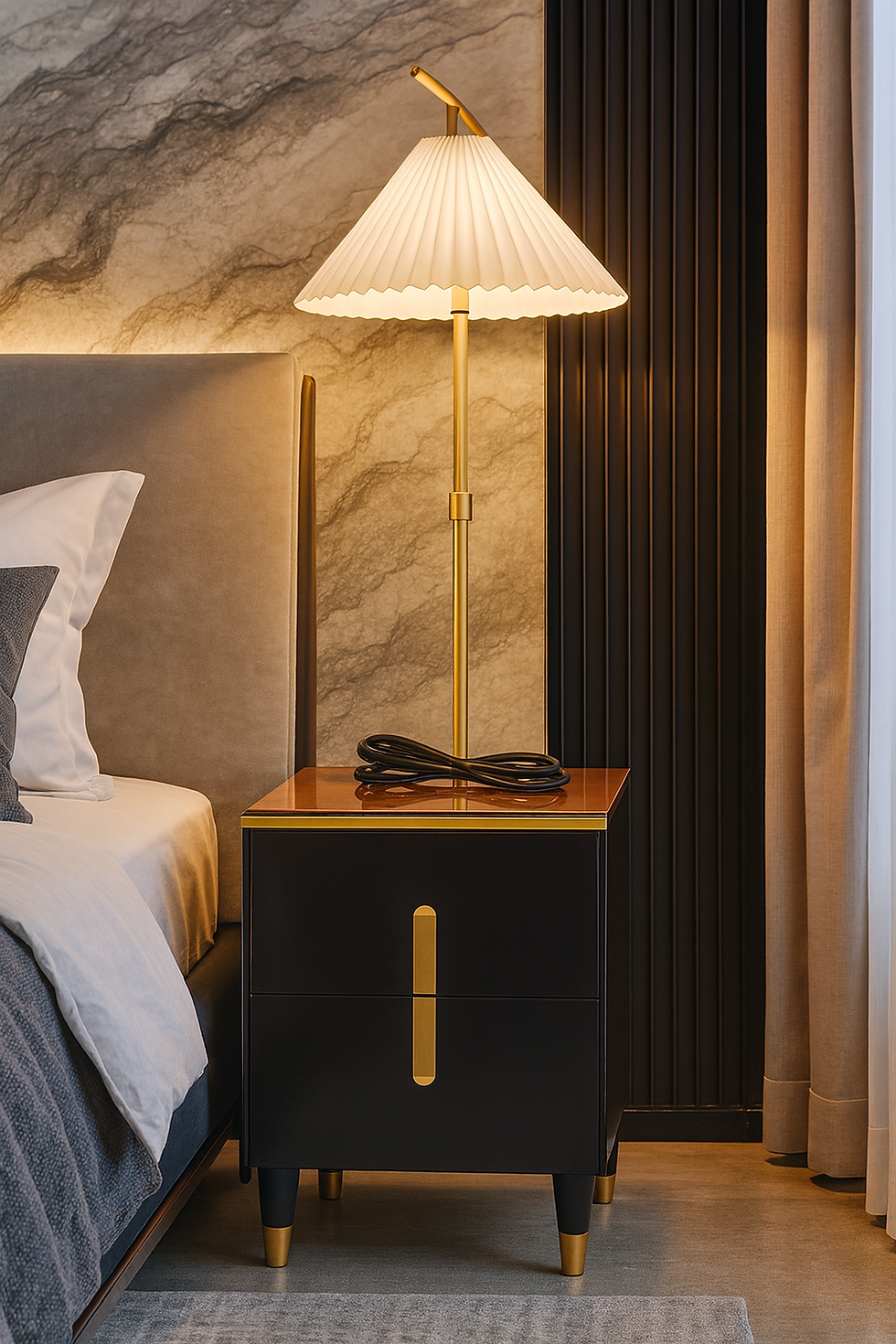 Thumbnail: Vesso Nightstand Pedestal 