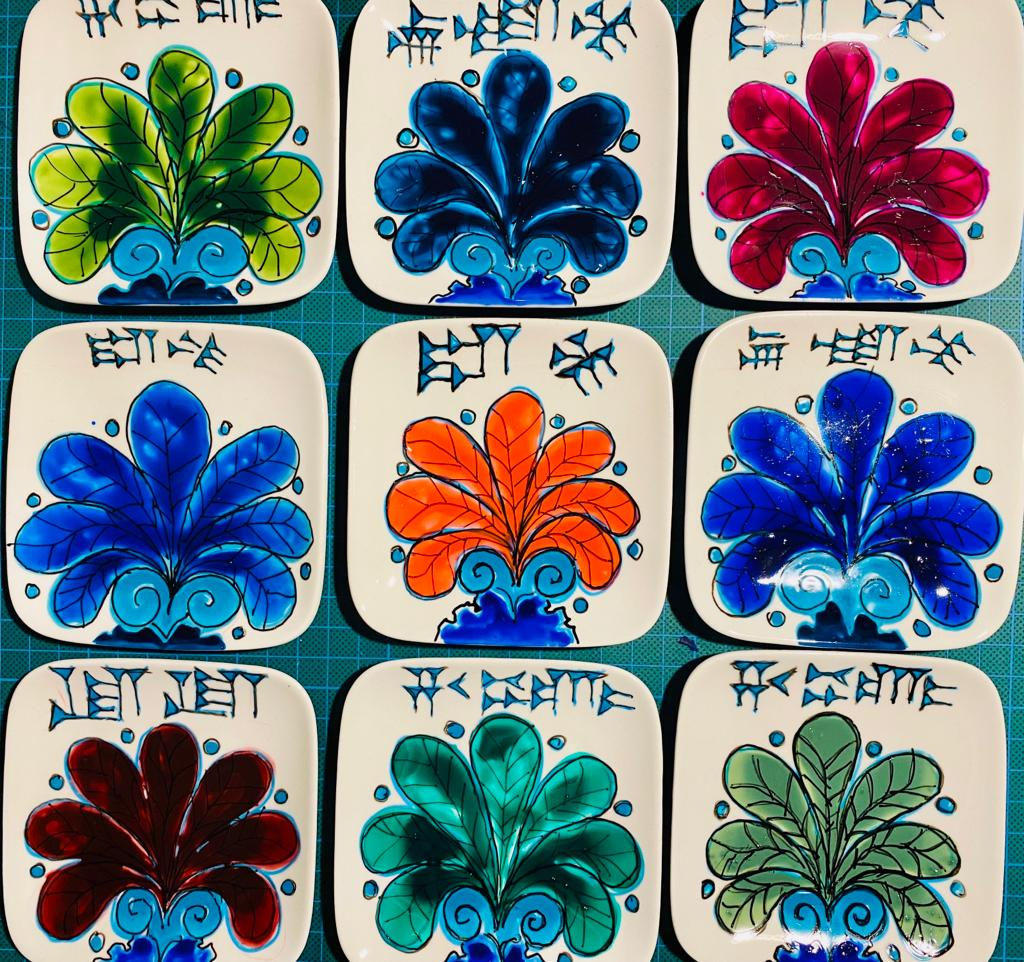 Handbemalte Porzellanteller