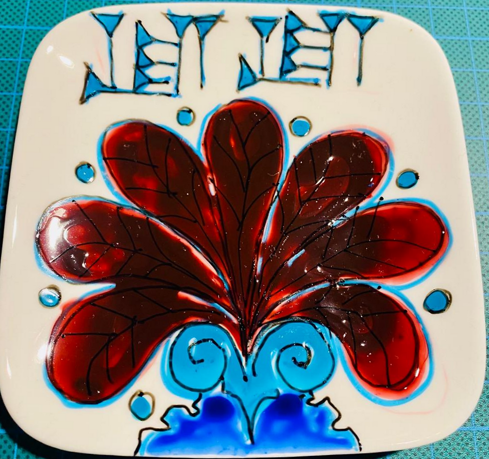 Miniaturbild: Handbemalte Porzellanteller