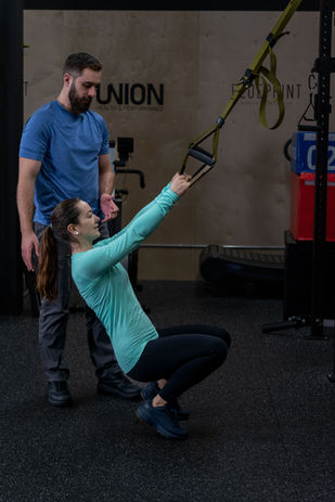 Sport Injury Rehabilitation TRX Guided Exercise.
