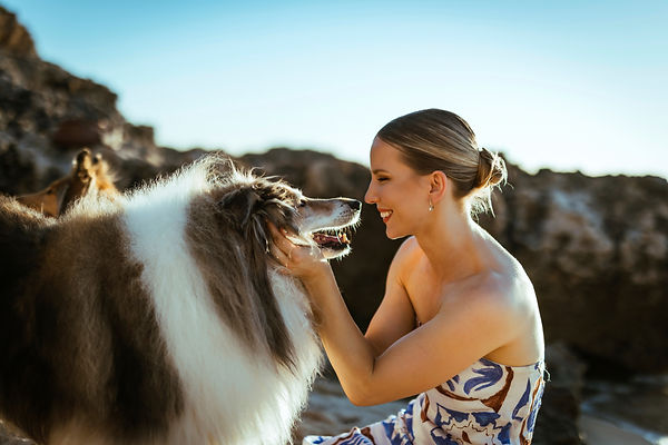 Natascha Krakolinig with Dog
