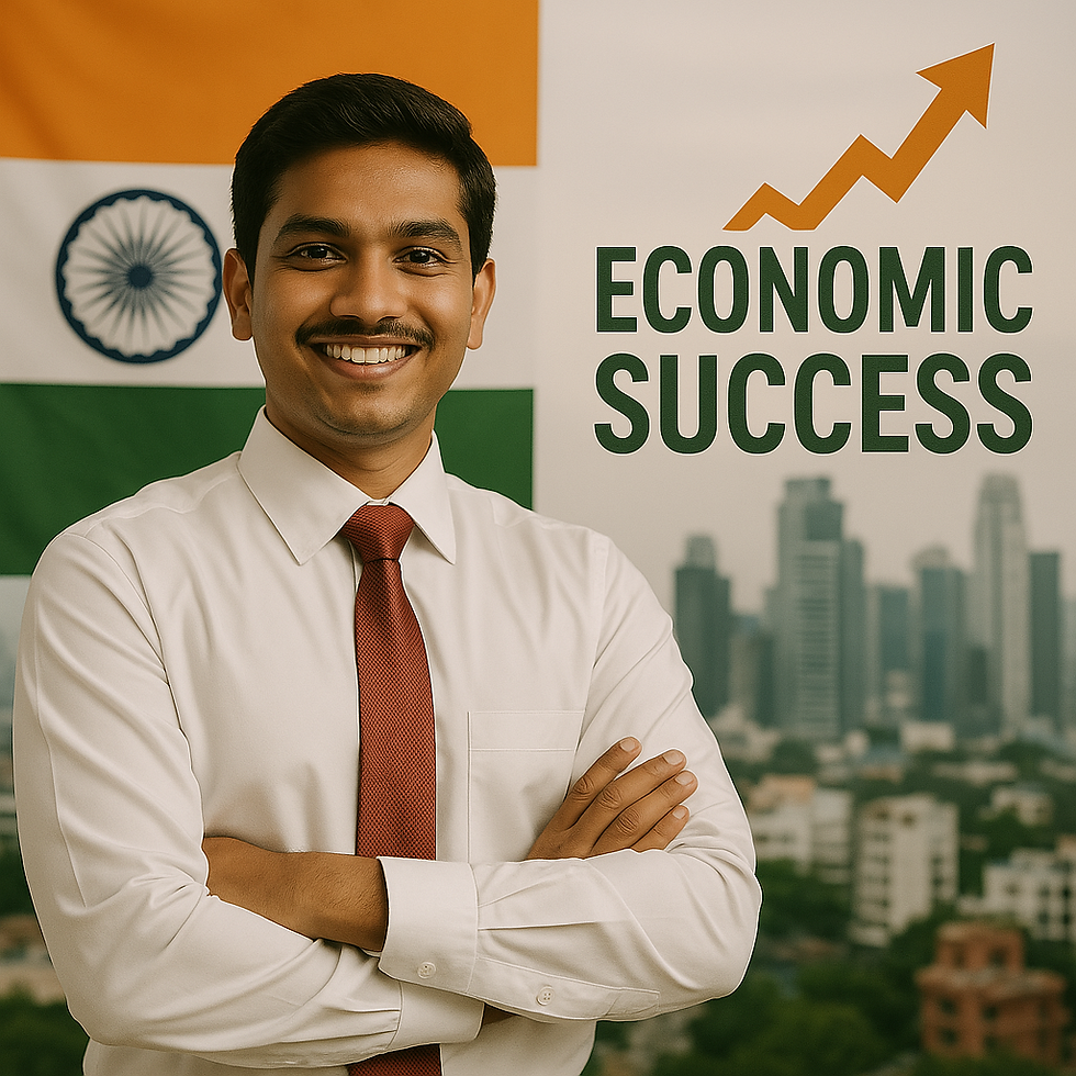 Image: India's economic success (Credits: Microsoft Copilot)