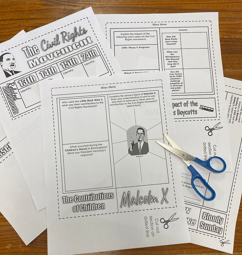 Thumbnail: U.S. History | Civil Rights Movement | Black History | Web-quest Activity
